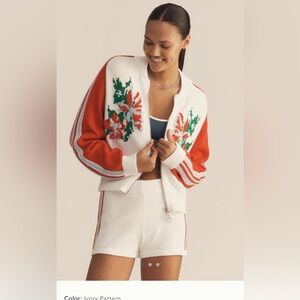 NWT Daily Practice knit floral cardigan